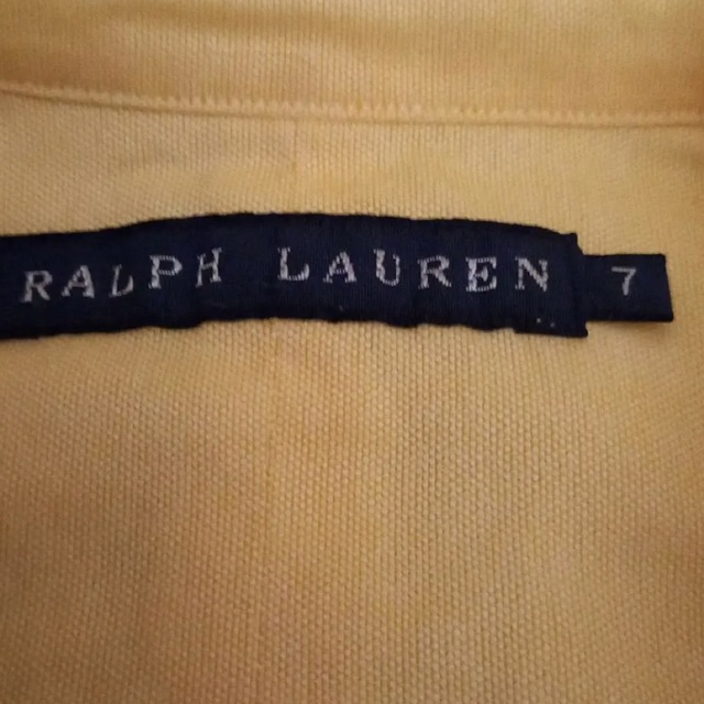 POLO RALPH LAUREN(ポロラルフローレン)のRALPH LAUREN レディース・イエローsize7(S) レディースのトップス(シャツ/ブラウス(長袖/七分))の商品写真