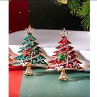 クリスマスブローチ クリスマスアクセサリー クリスマスツリー ブローチ
