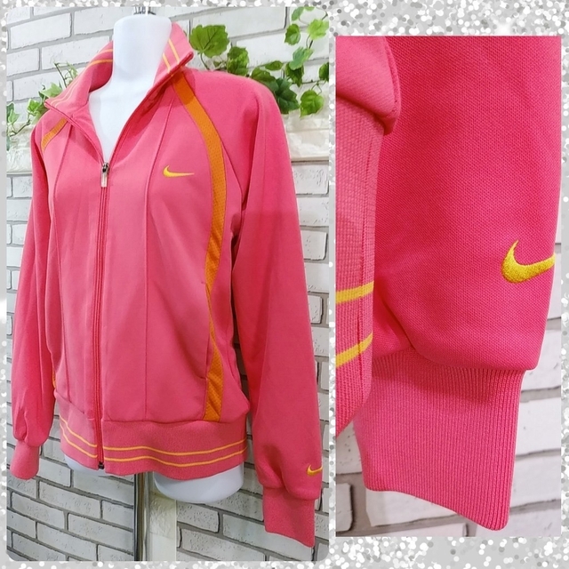 NIKE(ナイキ)のM：新品 ジャージ トップス／ナイキ★未使用★NIKE FIT DRY・ピンク スポーツ/アウトドアのランニング(ウェア)の商品写真