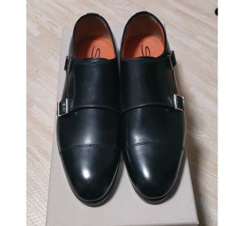 【新品未使用】サントーニ santoni サイズ 5  ダブルモンク 黒(ドレス/ビジネス)