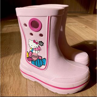 クロックス(crocs)のクロックス レインシューズ ハローキティ女の子　15 16(長靴/レインシューズ)