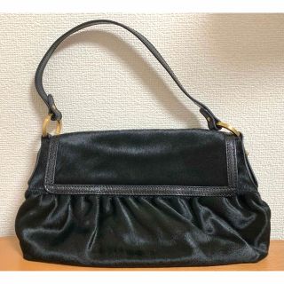 フェンディ(FENDI)のFENDI レザー×ハラコ ハンドバッグ 8BR353 カード付属(ハンドバッグ)