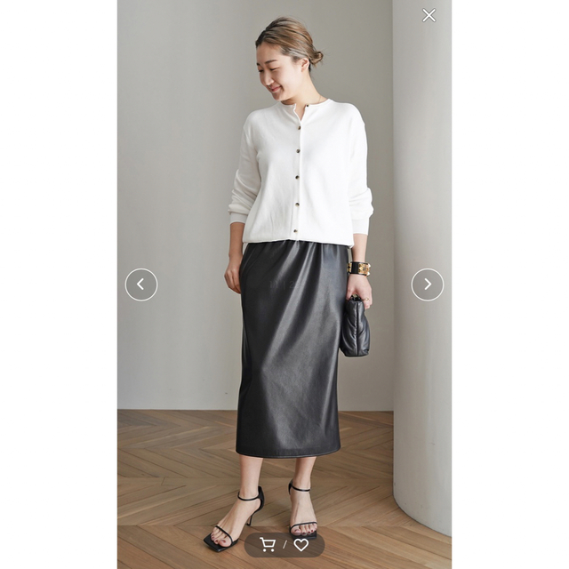 DEUXIEME CLASSE(ドゥーズィエムクラス)のFaux Leather Skirt 36 ▶︎新品 レディースのスカート(ロングスカート)の商品写真