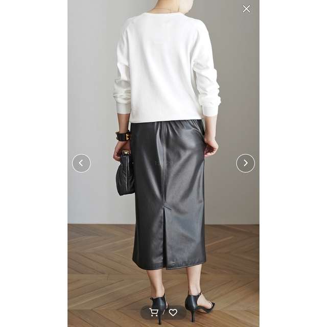 DEUXIEME CLASSE(ドゥーズィエムクラス)のFaux Leather Skirt 36 ▶︎新品 レディースのスカート(ロングスカート)の商品写真