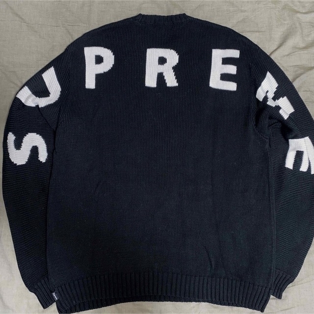 Supreme - supreme back logo sweater black