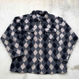 ART VINTAGE - 【vintage】オルテガ調 ウール ボア カバーオール ... 【vintage】オルテガ調 ウール ボア カバーオール ハンティングジャケット
