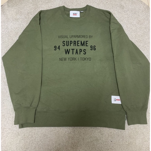 国産爆買い Supreme WTAPS Crewneck Olive Drab Lサイズ 在庫あ新作