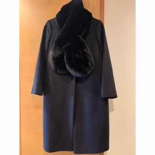 ザラ(ZARA)の☆極美品☆  完売品　ブラック　ZARA  リアルファー　マフラー(マフラー/ショール)