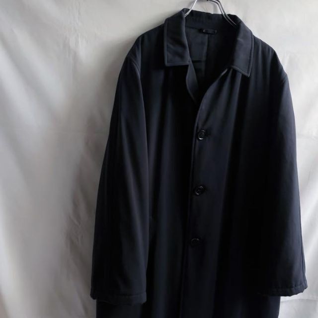 【ARMANI COLLEZIONI】ロング ステンカラーコート ブラック