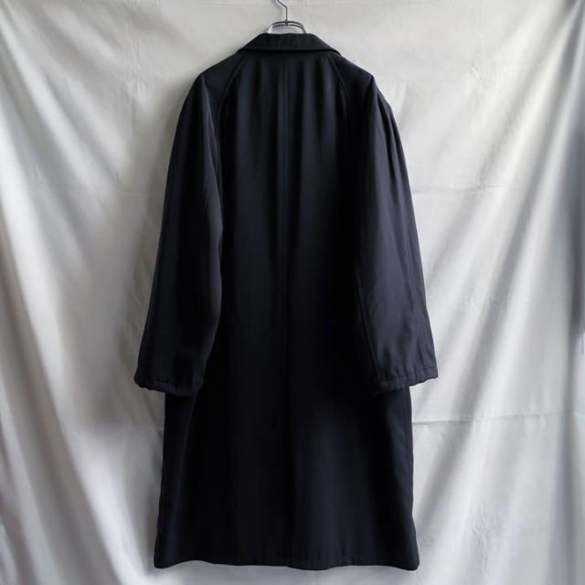 ARMANI COLLEZIONI(アルマーニ コレツィオーニ)の【ARMANI COLLEZIONI】ロング ステンカラーコート ブラック メンズのジャケット/アウター(ステンカラーコート)の商品写真