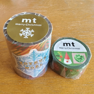 mt - 廃盤 mtクリスマス2016 マスキングテープ セットC+赤と緑 計4本