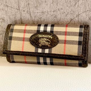 バーバリー(BURBERRY)のBurberrys バーバリーズ ヴィンテージ 3連キーケース チェック 茶(キーケース)