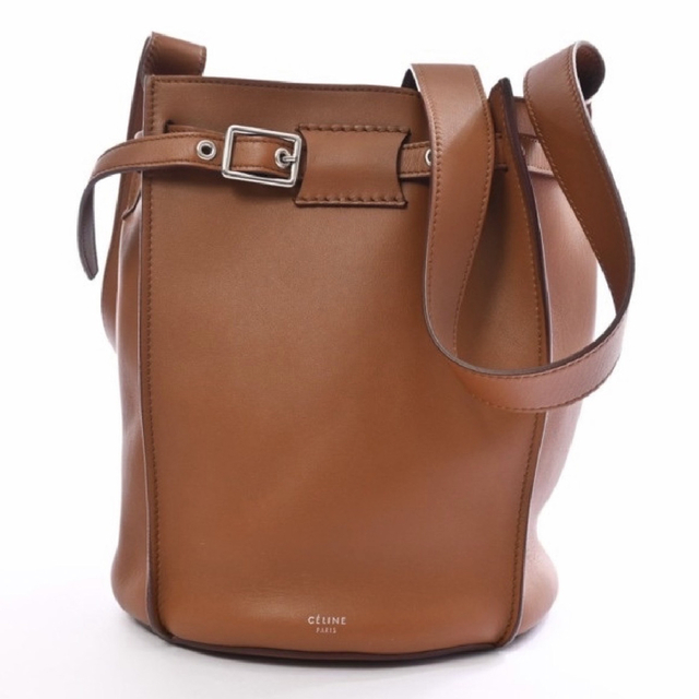 品質が celine - CELINE ビッグバッグ バケット TAN ショルダーバッグ