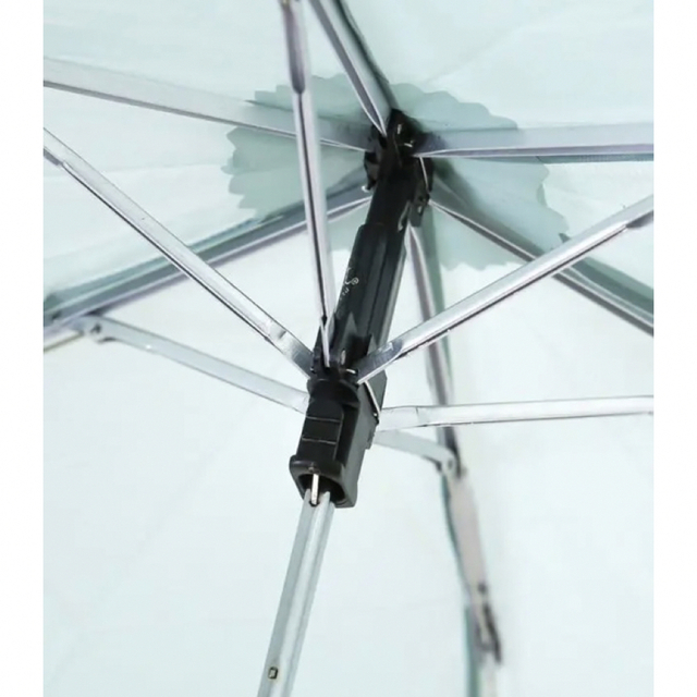 3COINS(スリーコインズ)の【新品タグ付き】ポケフラットロゴ折り畳み傘　グリーン レディースのファッション小物(傘)の商品写真