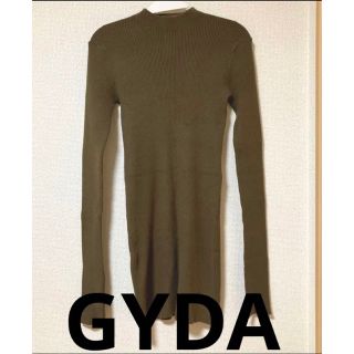 ジェイダ(GYDA)のGYDA ニットタイトミニワンピース　カーキ(ミニワンピース)