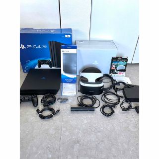 ソニー(SONY)の美品　PS4 Pro & PSVR 美品 動作確認済(家庭用ゲームソフト)