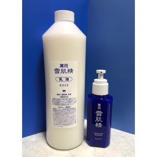 セッキセイ(雪肌精)のKOSE/コーセー 薬用 雪肌精 乳液 1000ml 業務用+140mlボトル(乳液/ミルク)