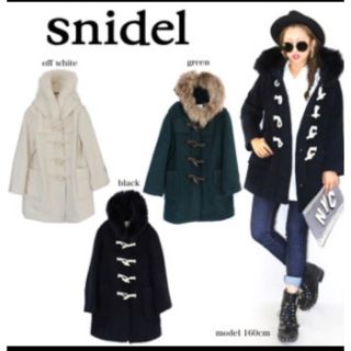 スナイデル(SNIDEL)のsnidel ファー付きミドルダッフルコート(ダッフルコート)