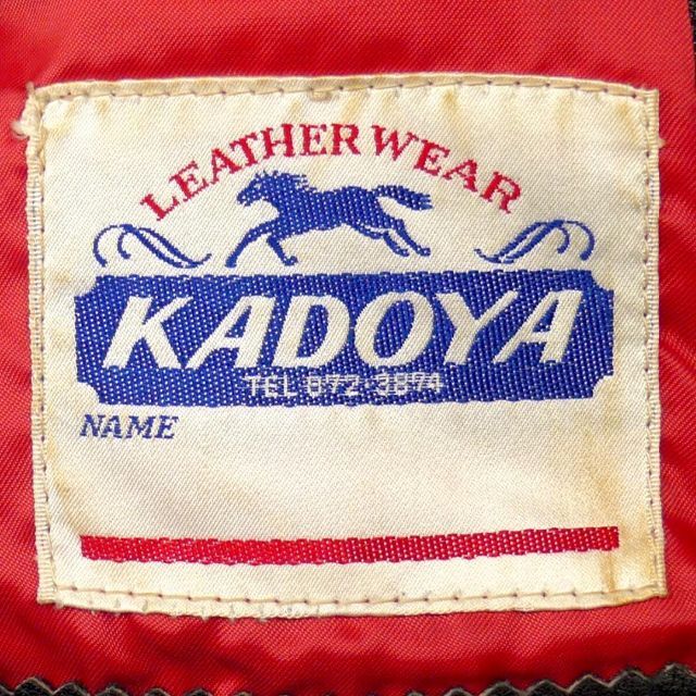 日本限定モデル】 ライダースジャケット 本革 ダブル メンズ KADOYA
