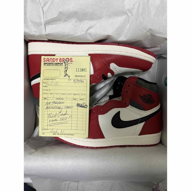 靴/シューズAir Jordan 1 High Lost & Found/Chicago