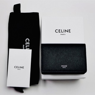celine - CELINE ビジネスカードホルダー / グレインドカーフスキン ブラック