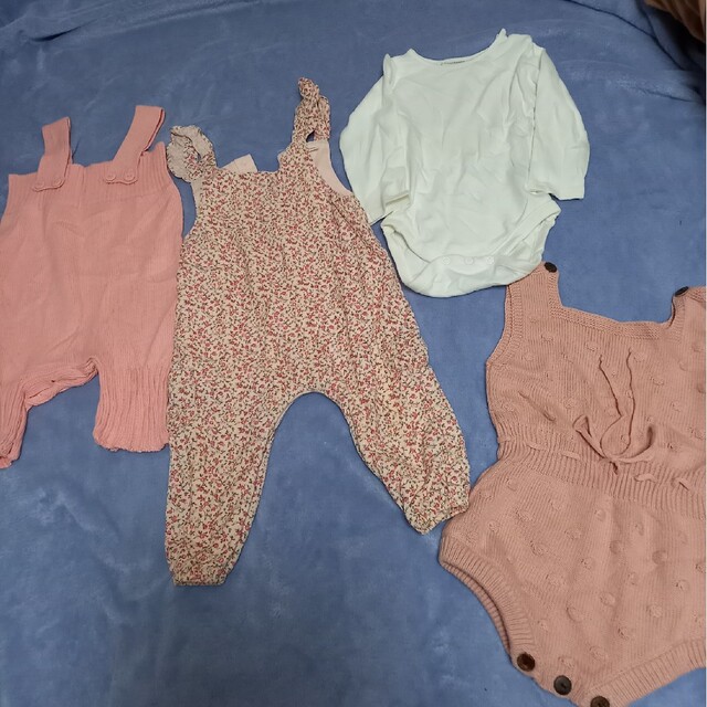 NextBaby2枚ニットロンパース2枚80cm キッズ/ベビー/マタニティのベビー服(~85cm)(ロンパース)の商品写真