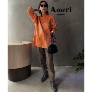 アメリヴィンテージ(Ameri VINTAGE)のameri VINTAGE TIE-DYE CABLE KNIT TOP(ニット/セーター)