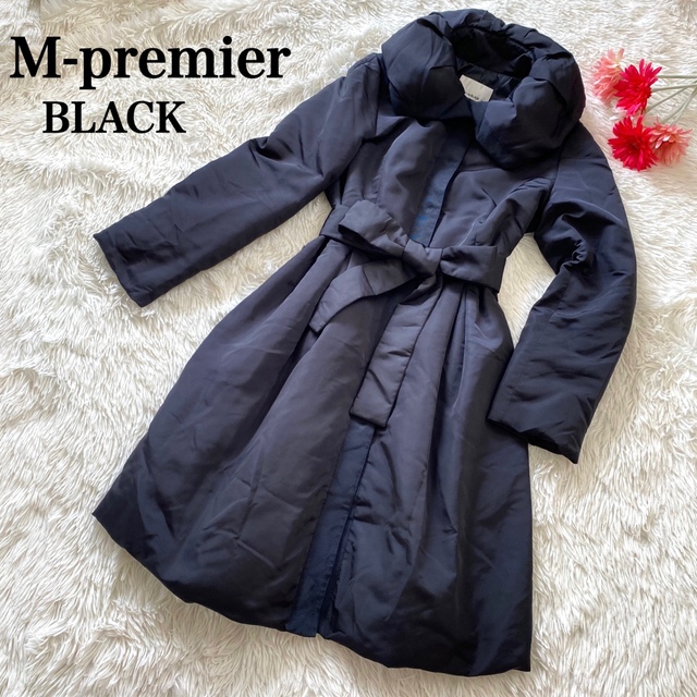 Mプルミエブラック☆M-PremierBLACK☆ダウンコート☆34☆Sサイズ