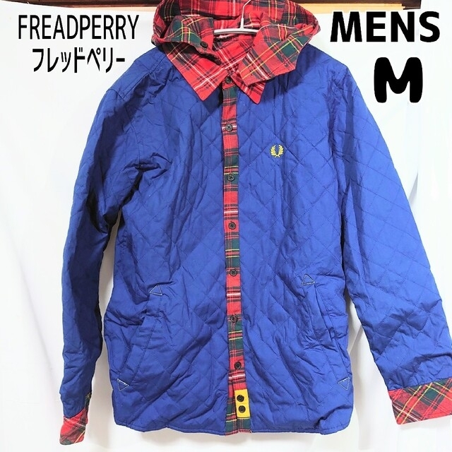 FREDPERRY フレッドペリー リバーシブルブルゾン メンズM 赤 青