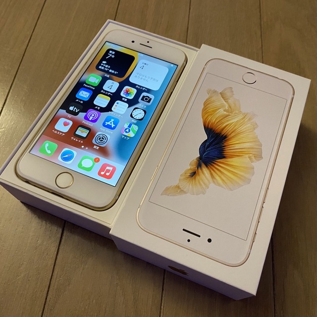 iphone6s 32GB GOLD simロック解除済み