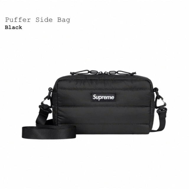 Supreme Puffer Side Bag 黒 シュプリーム バッグ