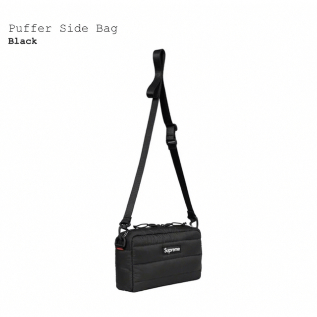 Supreme Puffer Side Bag Black 2