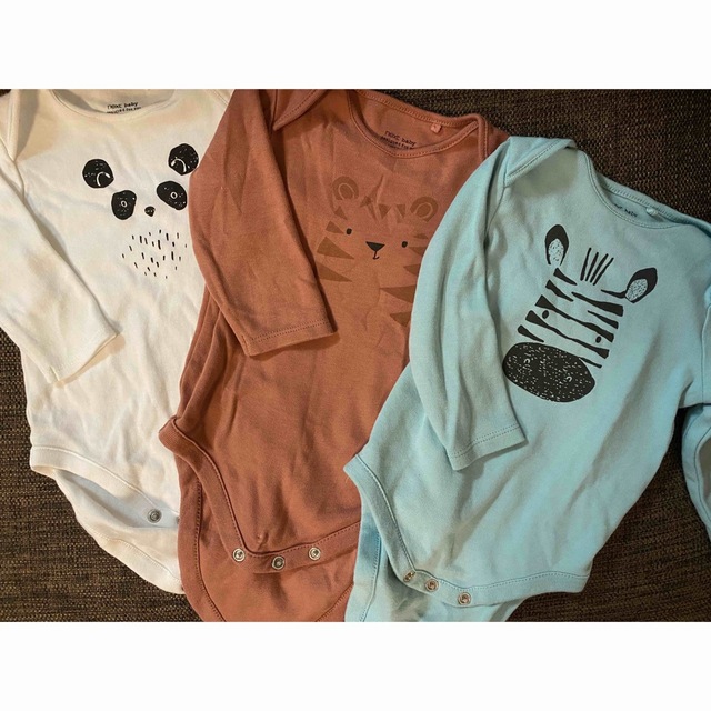 NEXT(ネクスト)のnext 6-9month cotton100 %長袖ロンパース キッズ/ベビー/マタニティのベビー服(~85cm)(ロンパース)の商品写真