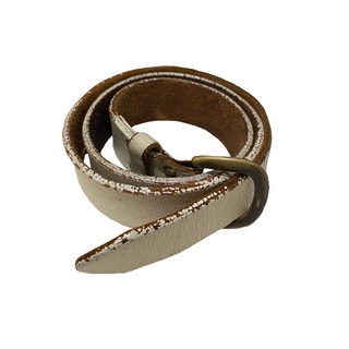 キャピタル(KAPITAL)のKapital Thread Studs White Leather Belt(ベルト)