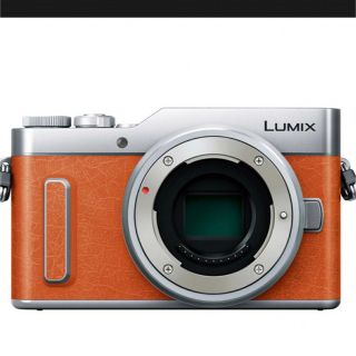 パナソニック(Panasonic)の新品未使用品！保証書あり！LUMIX DC-GF10-D ボディ オレンジ(ミラーレス一眼)