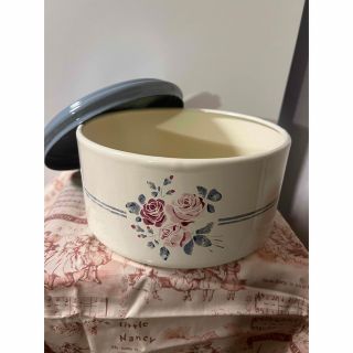 イマン　丸缶(M) シャルロット　ホーロー製(収納/キッチン雑貨)