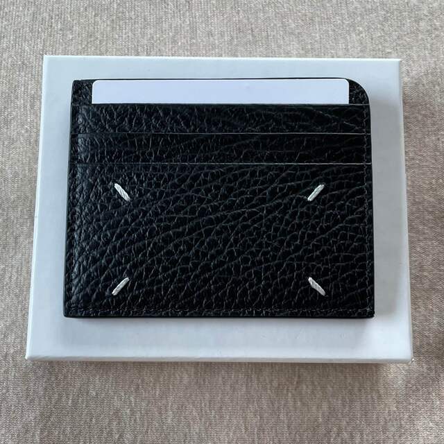 Maison Martin Margiela - 黒新品 メゾン マルジェラ 4ステッチ レザー カードケース 財布 ブラック