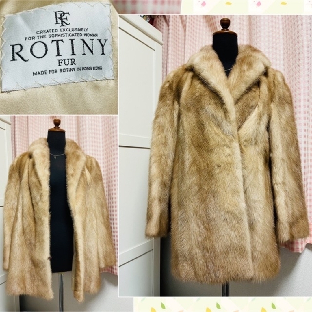 美品 ROTINY ミンクファージャケット リアルファー 高級志向な方に ...