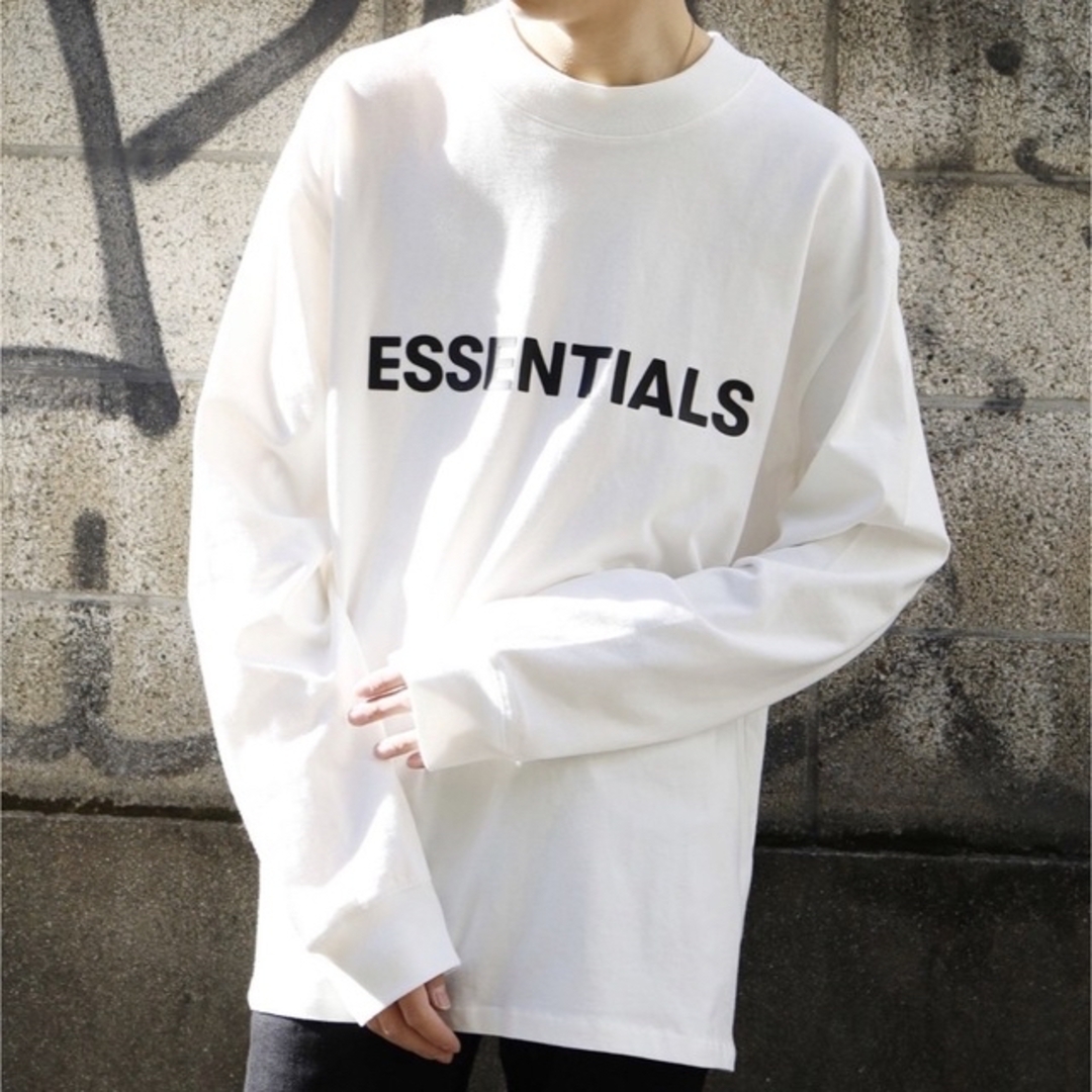 ESSENTIALS ロンT ホワイト Lの通販 by jen's shop|ラクマ ESSENTIALS ロンT ホワイト Lの通販 by jen's shop|ラクマ