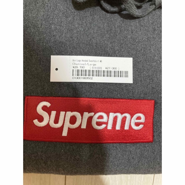 新しく着き Supreme Box Logo Hooded Sweatshirt Lサイズ -パーカー