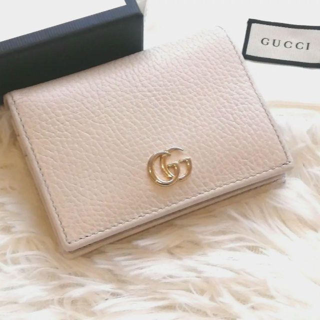 限定販売】 希少カラー✨極美品✨付属品付 GUCCI ミニ財布GG