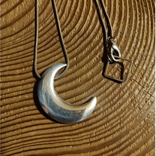 vintage moon silver necklace ムーン 月 シルバー(ネックレス)