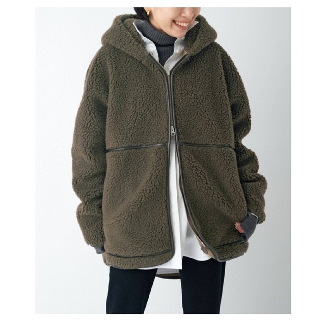 Deuxieme Classe キャラクス SHERPA HOODIE - ブルゾン