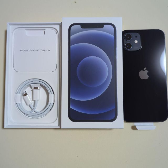直送商品 Apple - iPhone 12 64GB ブラック SIMフリー スマートフォン