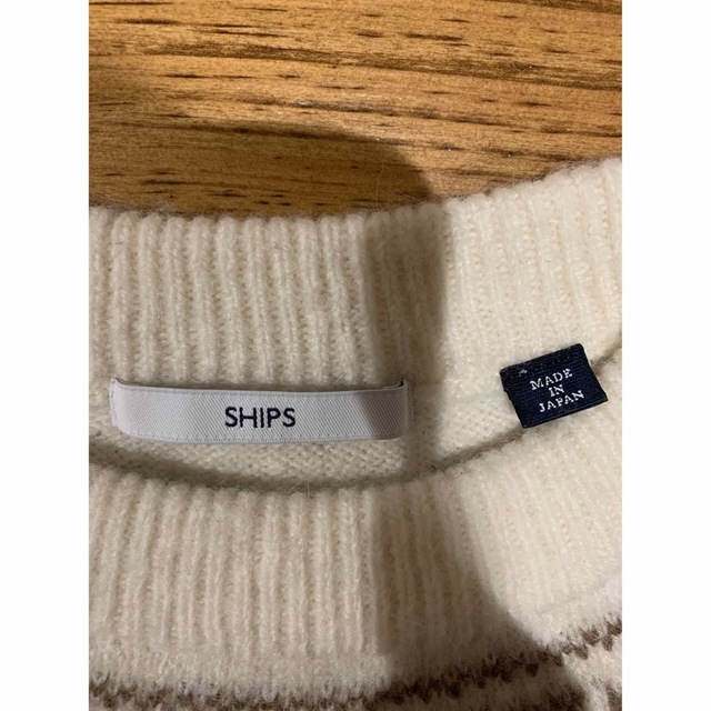 SHIPS(シップス)の美品　日本製　ships ノルディック柄ニット メンズのトップス(ニット/セーター)の商品写真