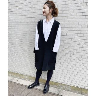 スピックアンドスパン(Spick & Span)のspick&span ニットベスト　ブラック(ベスト/ジレ)