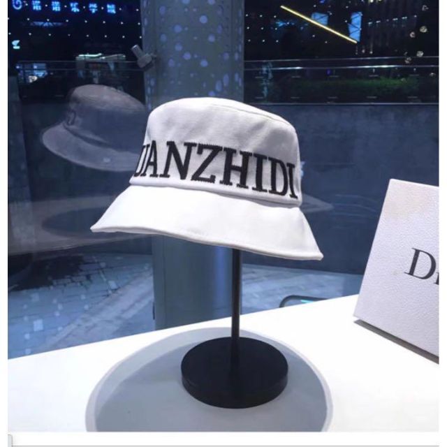 新品 ロゴ バケットハット バケハ 白 ホワイト 帽子 レディース 韓国