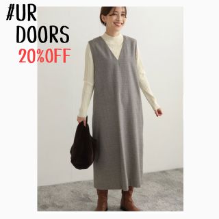 アーバンリサーチドアーズ(URBAN RESEARCH DOORS)の★新品未使用タグ付き★UR DOORS＊ストレートラインジャンパースカート(その他)