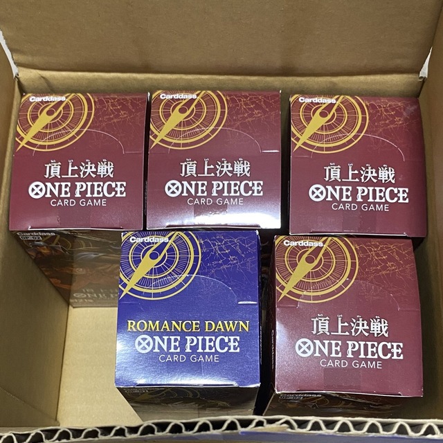 ワンピースカードゲーム　頂上決戦4BOX+ロマンドーン1BOX 新品未開封品Box/デッキ/パック