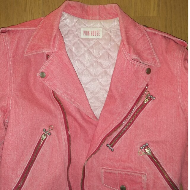 PINK HOUSE ライダースジャケット 1986年 PINK HOUSE - PINK HOUSE ピンクハウス デニム ライダース